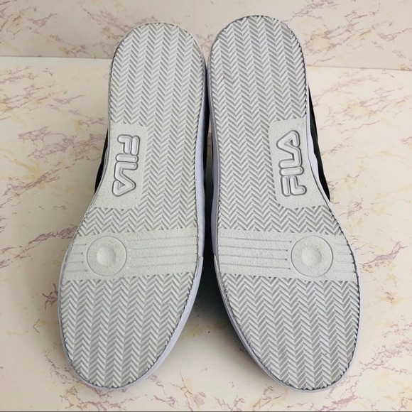 FILA Mid Top Fashion Casual Streetwear Sneakers Lace‎ Up Black - Picture 7 of 13